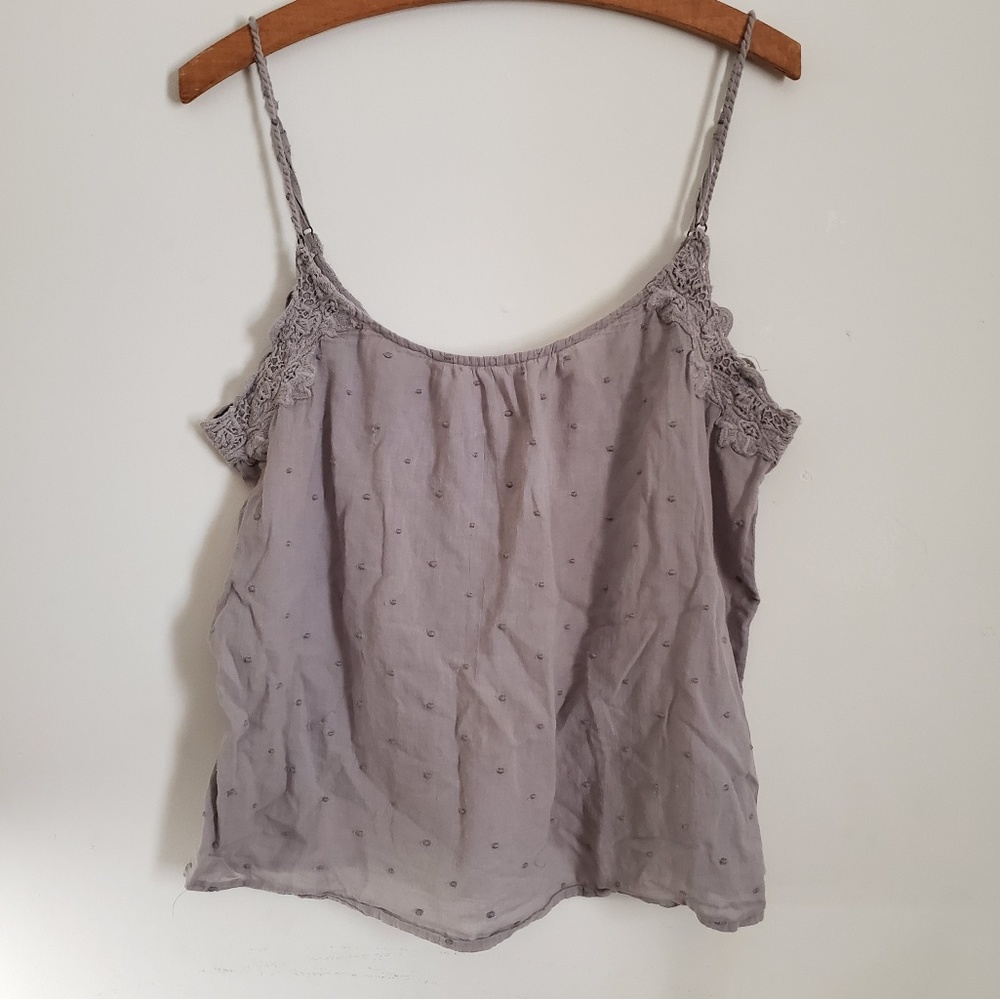 Aerie Grey Cotton Tank